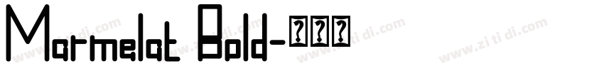 Marmelat Bold字体转换